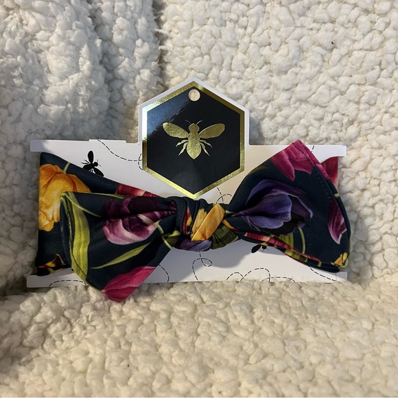 Bumblito Tulip Print Baby & Child Headband With Bow *NEW* - Picture 2 of 3